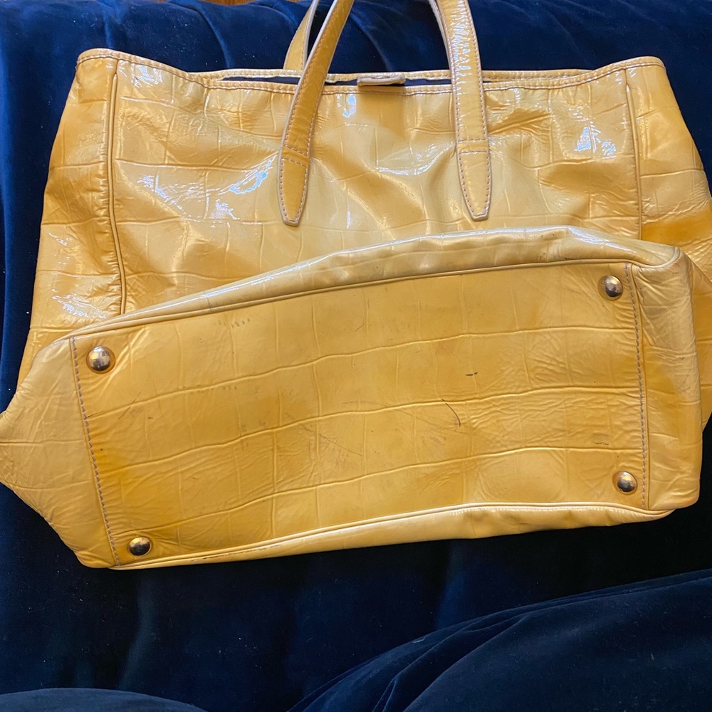 YSL vintage cream patent leather - good condition with yellowish discoloration - Picture 4 of 8